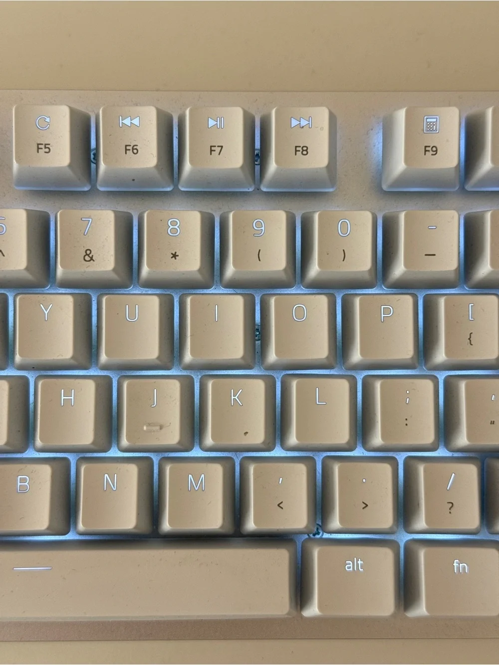 Razer Pro Type Ultra - White and Silver Full-Size Mechanical Keyboard